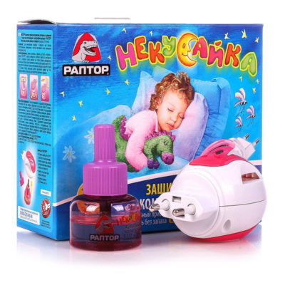ЖИДКОСТЬ ДЛЯ ФУМИГАТОРА РАПТОР НЕКУСАЙКА Д/ДЕТЕЙ 45 НОЧЕЙ