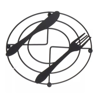 Подставка под горячее металл Вилка-ложка