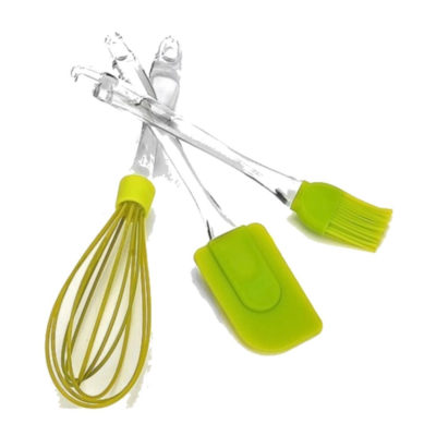 Набор для выпечки 3 предм силикон зеленый