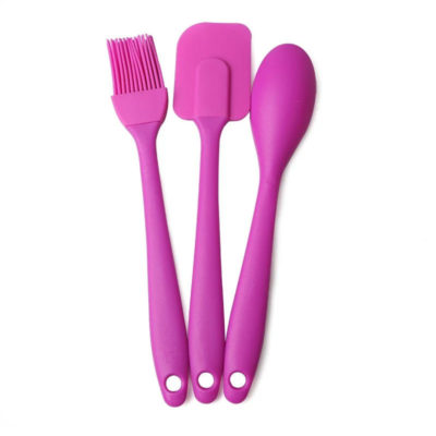 Набор кухонных принадлежностей 3 предм. силикон фиолет
