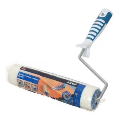 Валик малярный Акор Профи велюр 240 мм с бюгелем