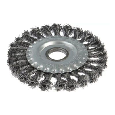 Щетка дисковая плоская 125мм для УШМ витая проволока