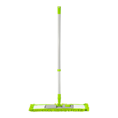 Швабра плоская микрофибра 130*43*14 см телескоп