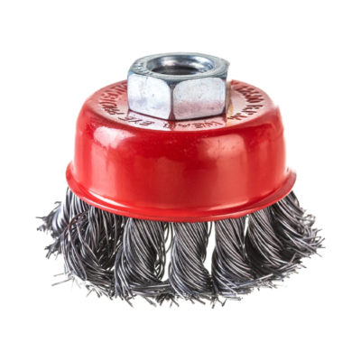 Щетка для УШМ "чашка" 65 мм пластик М14 Y1296