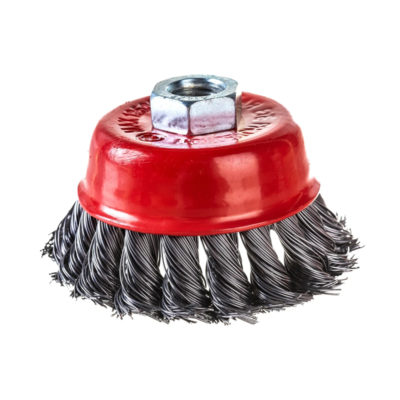 Щетка для УШМ "чашка" 75 мм пластик М14 Y1297