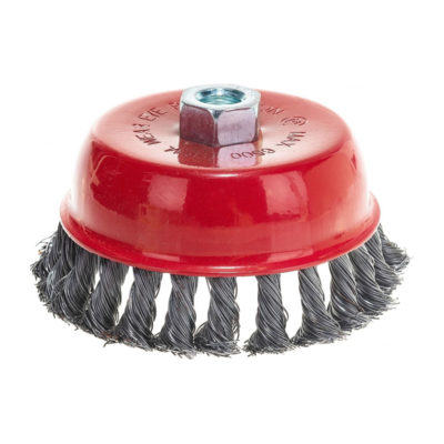 Щетка для УШМ "чашка" 125 мм пластик М14 Y1299