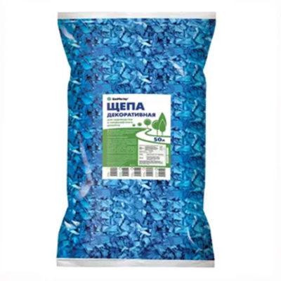 Щепа декоративная синяя 50 л