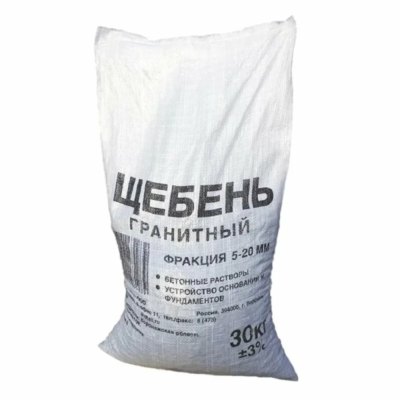 Щебень гранитный 30 кг