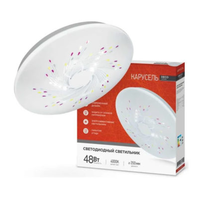 ASD /imHome Светильник св./д. декоративный  48W(3120im) 4000K 350X55 IP40 DECO Карусель