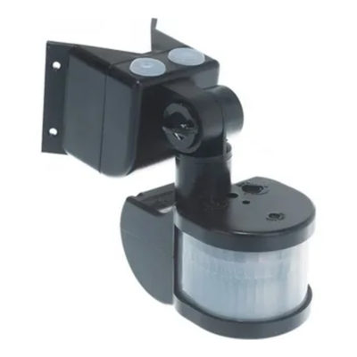 ДД018В Датчик движения ИК угловой 1100w 270гр. 12м IP44 черный