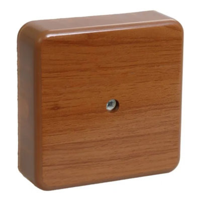 Коробка расп. ОУ 104*104*29мм дуб КМ41219-05