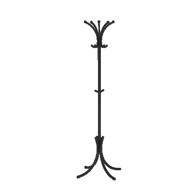 Вешалка напольная Корона разборная белое серебро