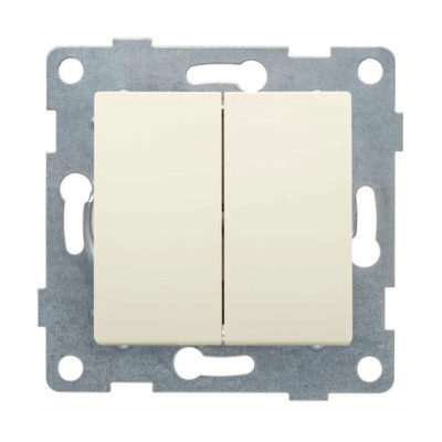 Механизм выключателя 2СП 10А кремовая Ugra GUSI