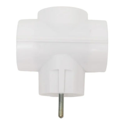 Тройник 3Т б/з 6А белый