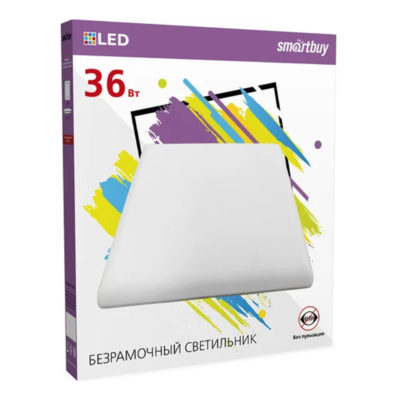 SBL-BDLS-36-4K Светильник светодиод.безрамочн.квадрат 36 Вт Smartbay