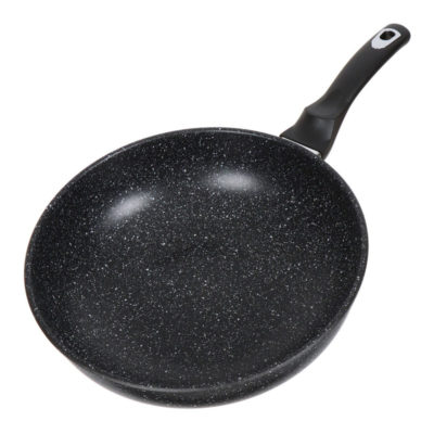 Сковорода алюмин. 30см антиприг.покрытие Олимп Гранит черная