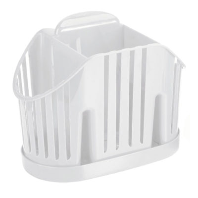 Подставка для столовых приборов с подносом бел.