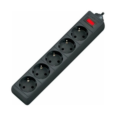 Сетевой фильтр 5*5 м с/з ПВС черный