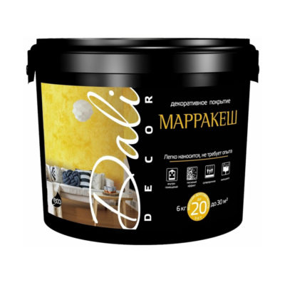 Штукатурка декоративная "МАРРАКЕШ" Dali-Decor 6 кг