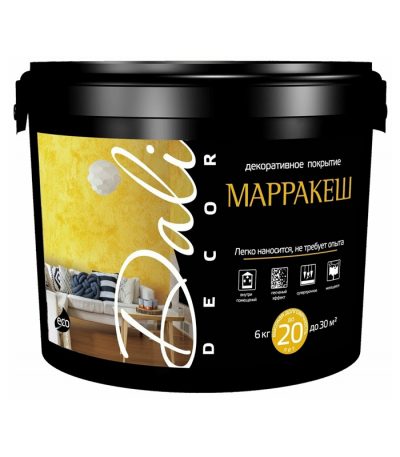 Штукатурка декоративная "МАРРАКЕШ" Dali-Decor 6 кг