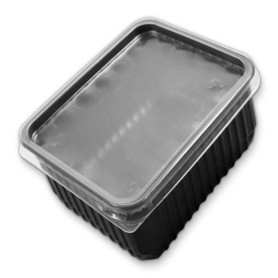 Контейнер настольный черный прозрачный