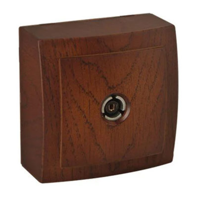 Nilson THEMIS Розетка TV 1ОП проходная орех новый