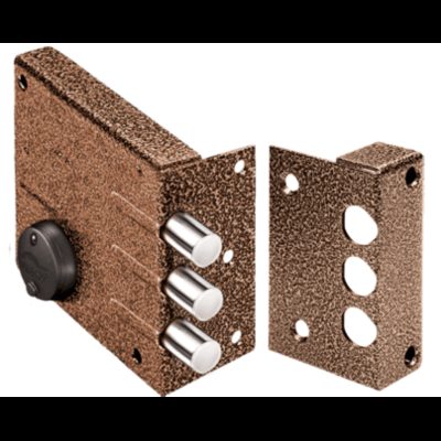 Замок накладной сувальдный Кремень 1.04.52.КМА (медный антик)