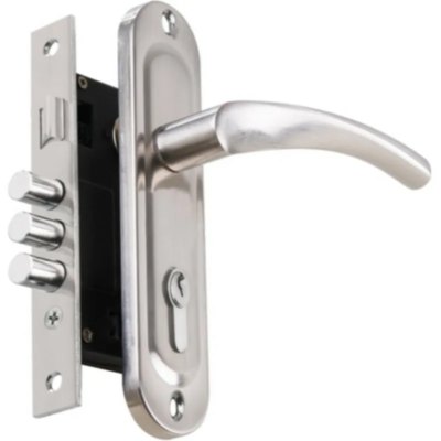 Замок врезной с защелкой