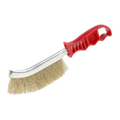 Щетка латунная красная ручка