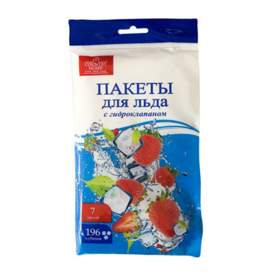 Пакет для льда с гидроклапаном( 196 кубиков)