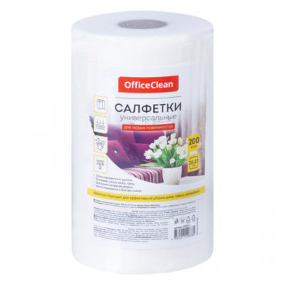 Салфетка бытовая вискоза 25*23 в рулоне