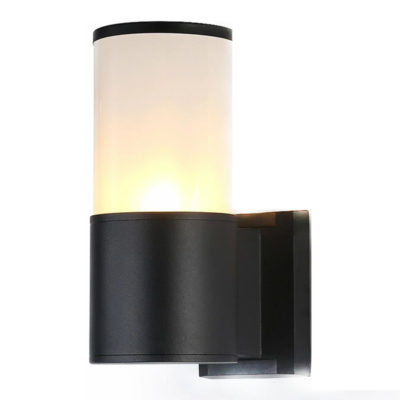 ST2451 BK/FR Ambrella Светильник уличный настен. черный/белый матовый 40W E27