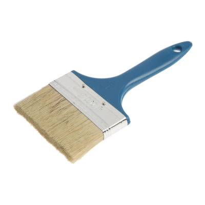 Кисть плоская смешанная щетина №4 100мм пласт. ручка