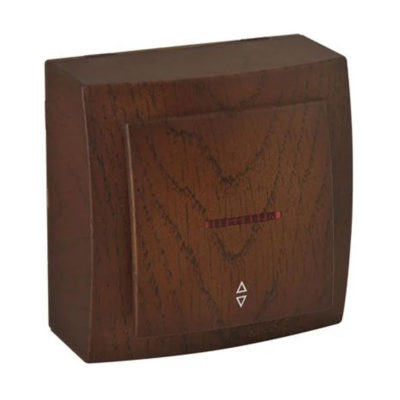 Nilson THEMIS Выключатель проходной 1ОП орех