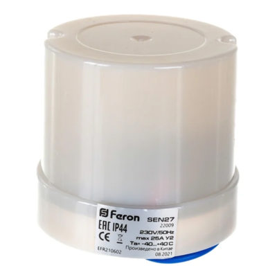 Датчик освещенности(фотореле) 25 А настенный белый 5500W