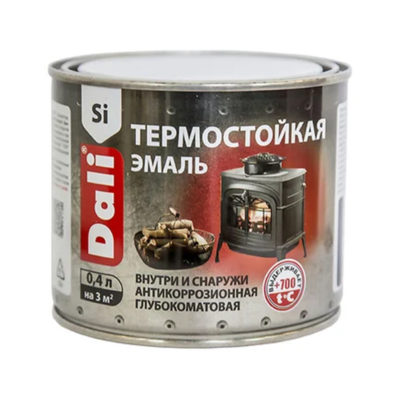 ЭМАЛЬ ТЕРМОСТОЙКАЯ DALI СЕРЕБРО 0