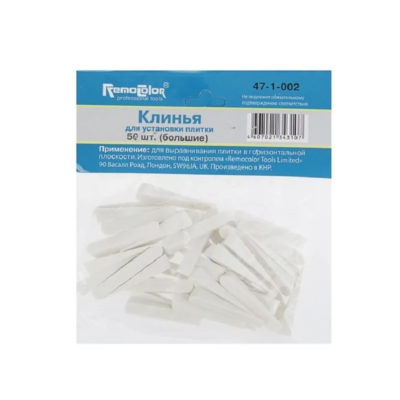 Клинья пластиковые для укладки плитки 38*7мм 50шт.