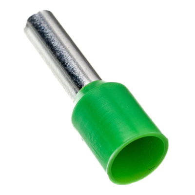 Наконечник штыревой НШВИ (F-12 мм) 6 кв.мм зеленый