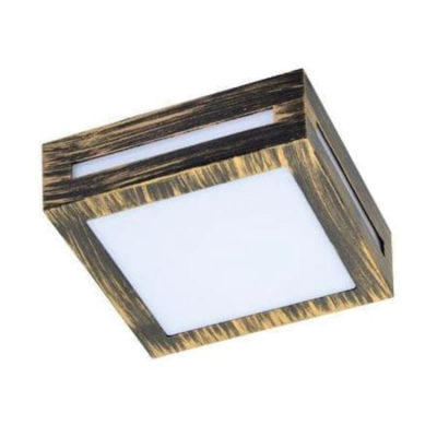 FN53SSECH Ecola 3082W светильник квадр.металл черная бронза IP65 1xGX53