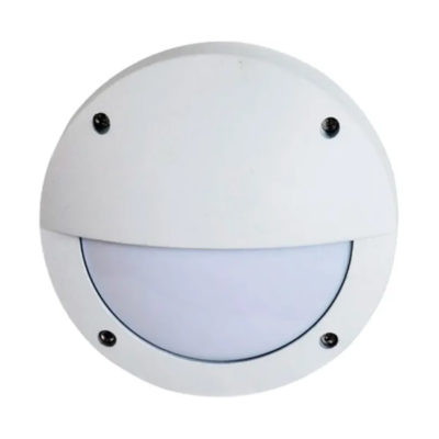 FW53ESECS Ecola B4140S светильник матов. Круг с ресничками бел. алюм/ 1*GX53 IP65