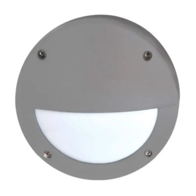 ES53ESECS Ecola B4140S светильник матов. круг с ресничками серый алюм. 1*GX53 IP65