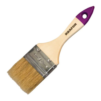 Кисть плоская №1/25 мм натур.щетина