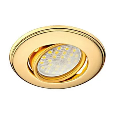 Ecola DL100 MR16 GU 5.3 FG1601EFS Светильник литой 24*75 золото