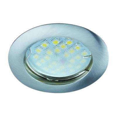 Ecola DL100 MR16 GU 5.3 FN1601EFF Светильник литой 24*75 сатин/хром