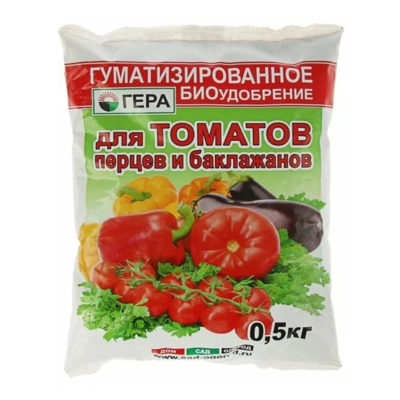Удобрение гуматизированное ГЕРА для томатов и перцев 0
