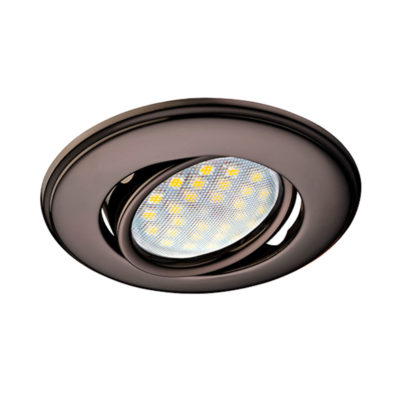 Ecola DH03 MR16 GU 5.3 FT1601EFS Светильник поворот. выпукл. 25*88 черн.хром