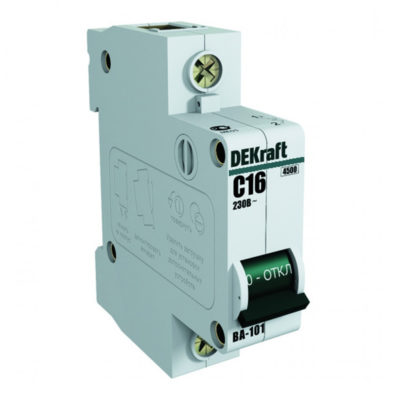Автоматический выключатель 1Р 16А х-ка В SE DEKraft