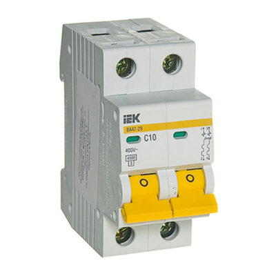 Автомат 2Р 10А  C IEK