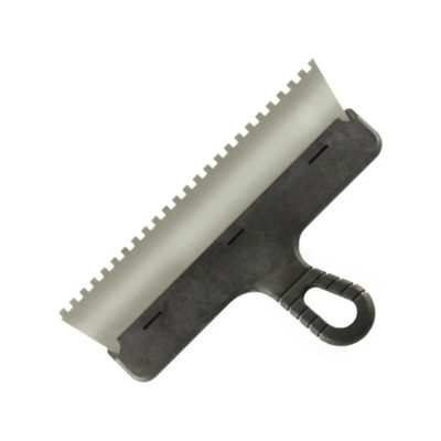 Шпатель фасадный зубчатый 8*8 мм нерж. 250 мм пластм.ручка "КЕДР"