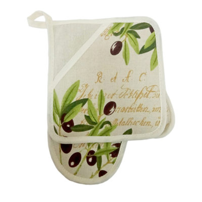 Набор кухонный Оливка (прихватка+варежка)